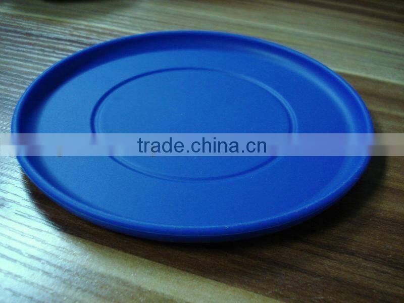 simple color with patterns printed silicone frisbee