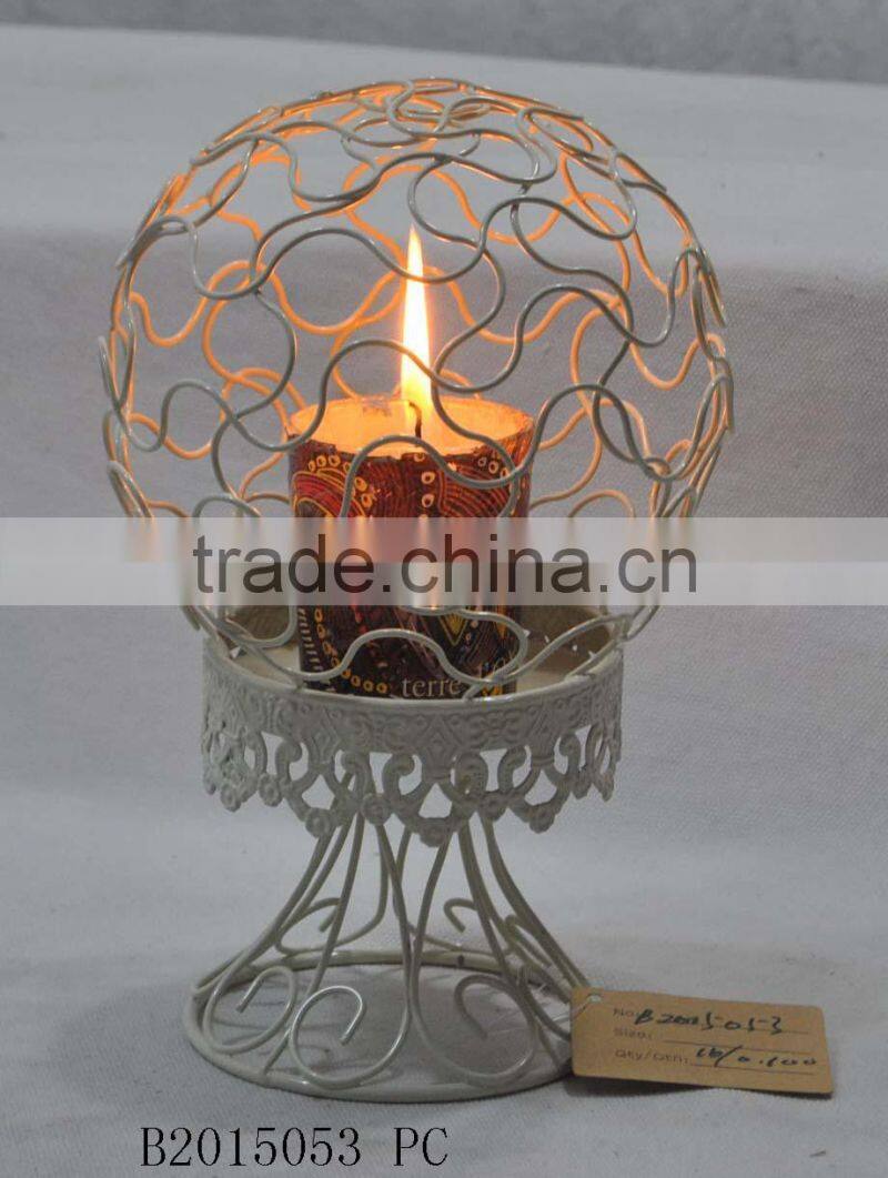Round candle lamp