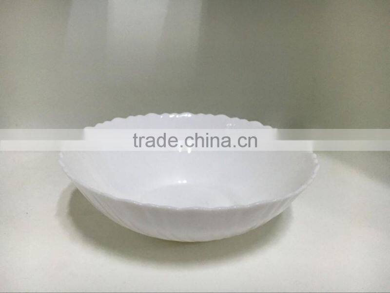 2016 wholesale popular opal tableware white bowl