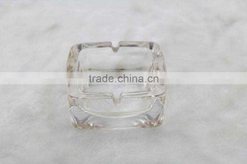 glass ashtray, clear square glass ashtray for smoking