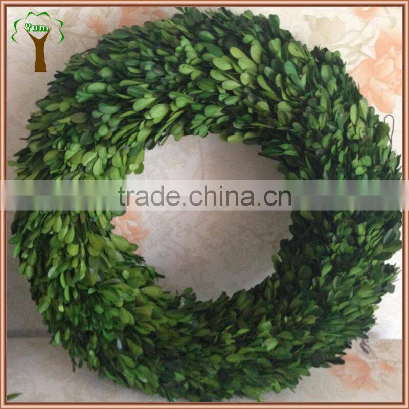 Christmas decoration preserved boxwood wreath