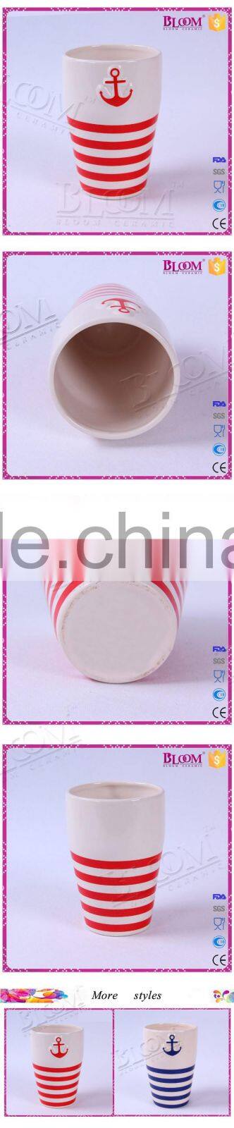 Hot sale custom handmade glazed ceramic flower vase