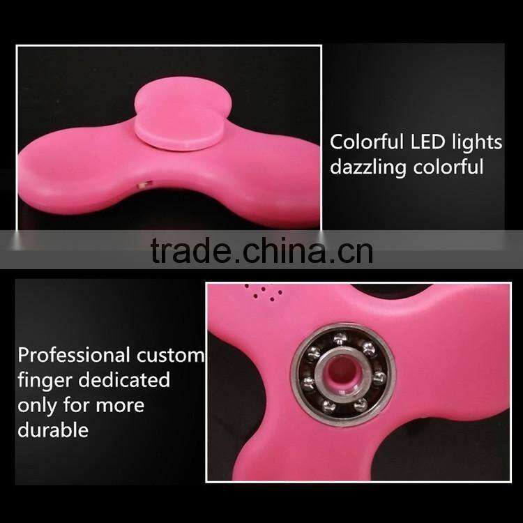 2017 Best selling new EDC 608 bearing tri fidget spinner with bluetooth speaker function
