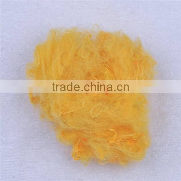 Regenerate dyed polyester fiber 7d 15d siliconized fiber