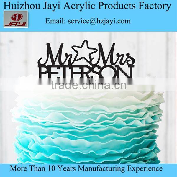 China factory acrylic lucite wedding cake topper wholesale