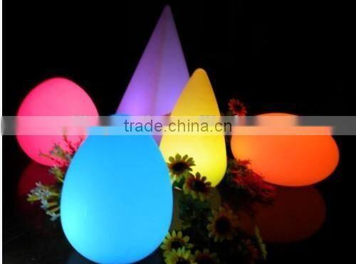 Environmental protection PE warm RGB light plastic waterproof LED table lamp/lantern