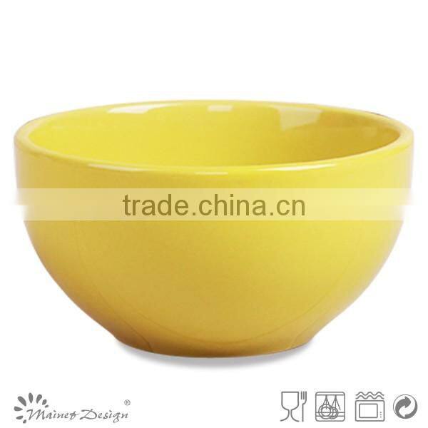 5.5 inch ceramic rice bowl solid green color 13.5cm stoneware cereal bowl