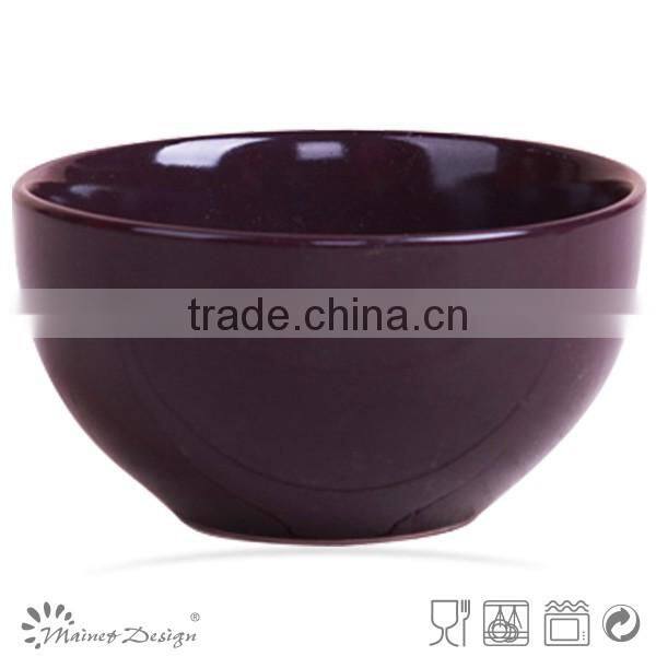 5.5 inch ceramic rice bowl solid green color 13.5cm stoneware cereal bowl