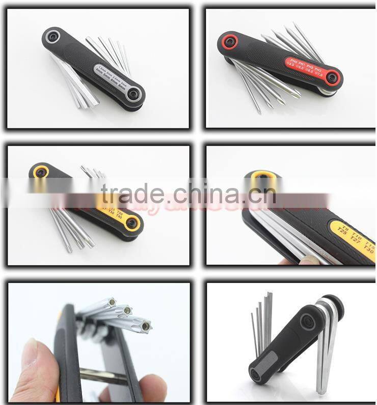 T Type Handle Hex Wrench(spanner) Foldable hex key wrench folding Aluminum Alloy