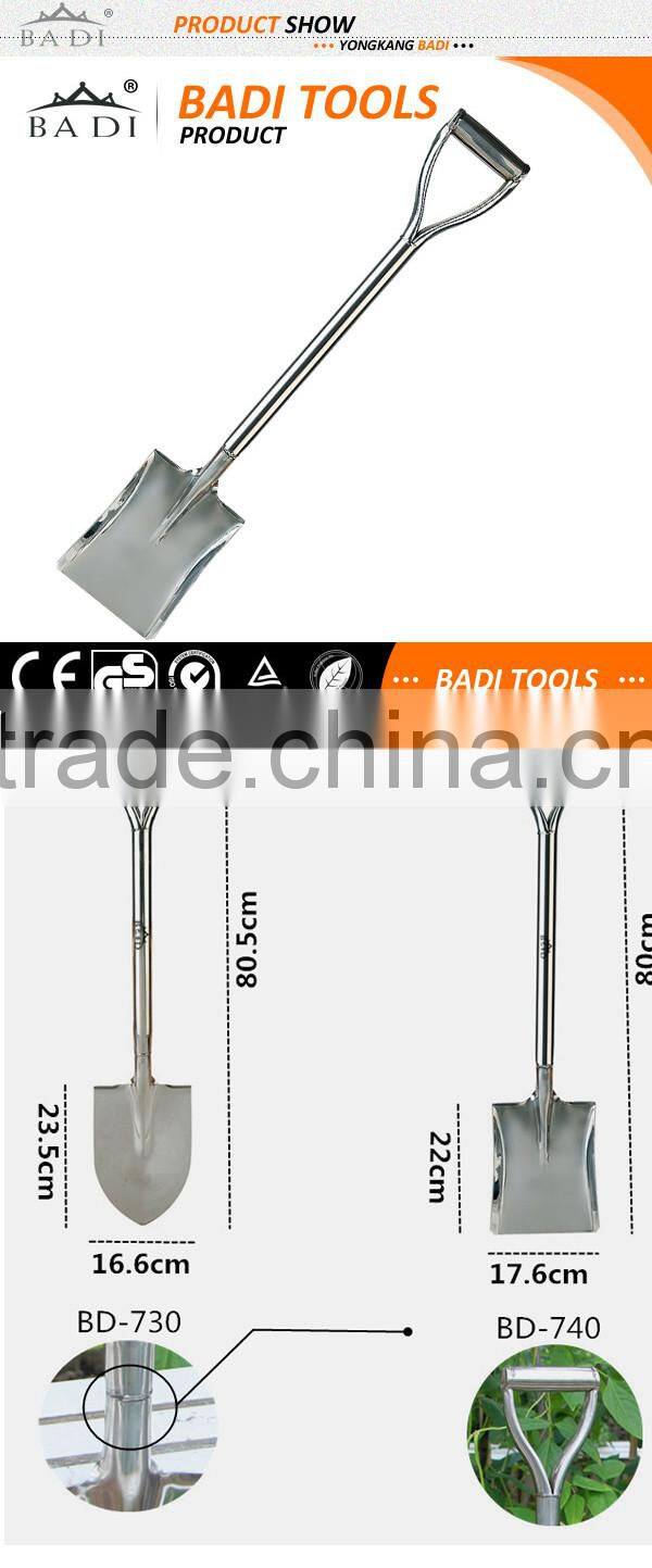 high quality stainless steel 32 inch Long Handle agriculture farming Digging garden Shovel BD-740