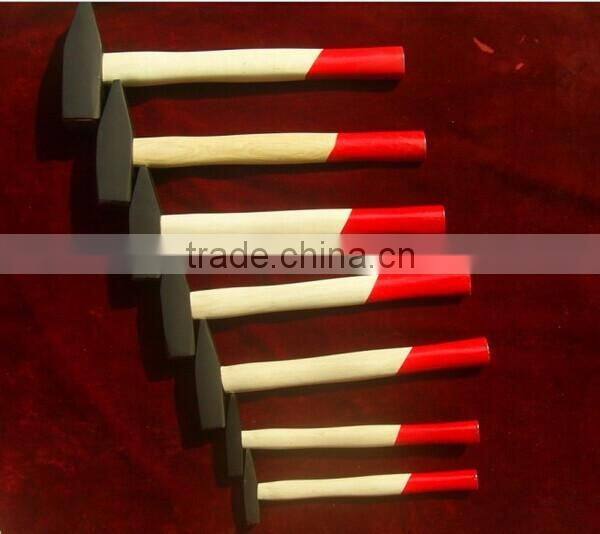 Cast Iron material German Type Machinist Hammer with wooden handle