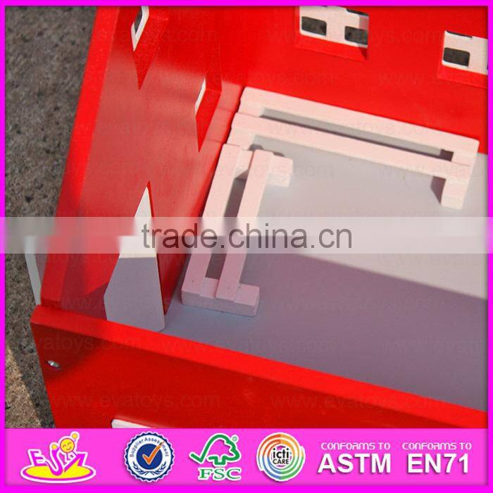 Funny girl play set wooden wooden barn toy best design kids wooden barn toy W06A105-S