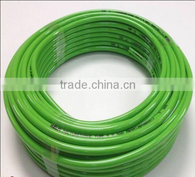 abrasion resistance and food pe tube 10mm*6.5mm coiled hose green used for food for pe tube