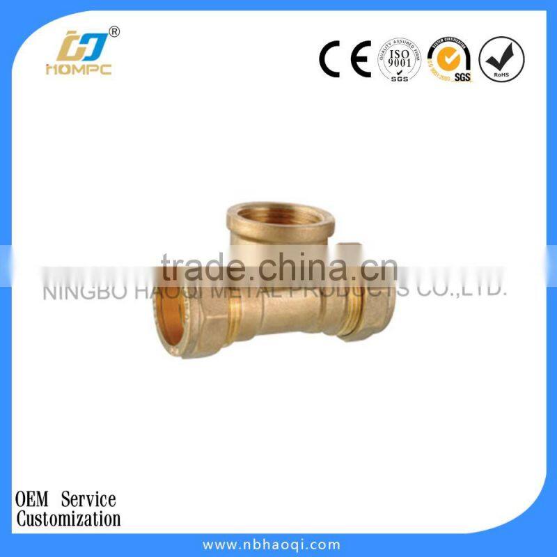 brass tee bushing pex-al-pex pipe