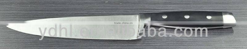 Stainless steel knife blade blank with forged handle