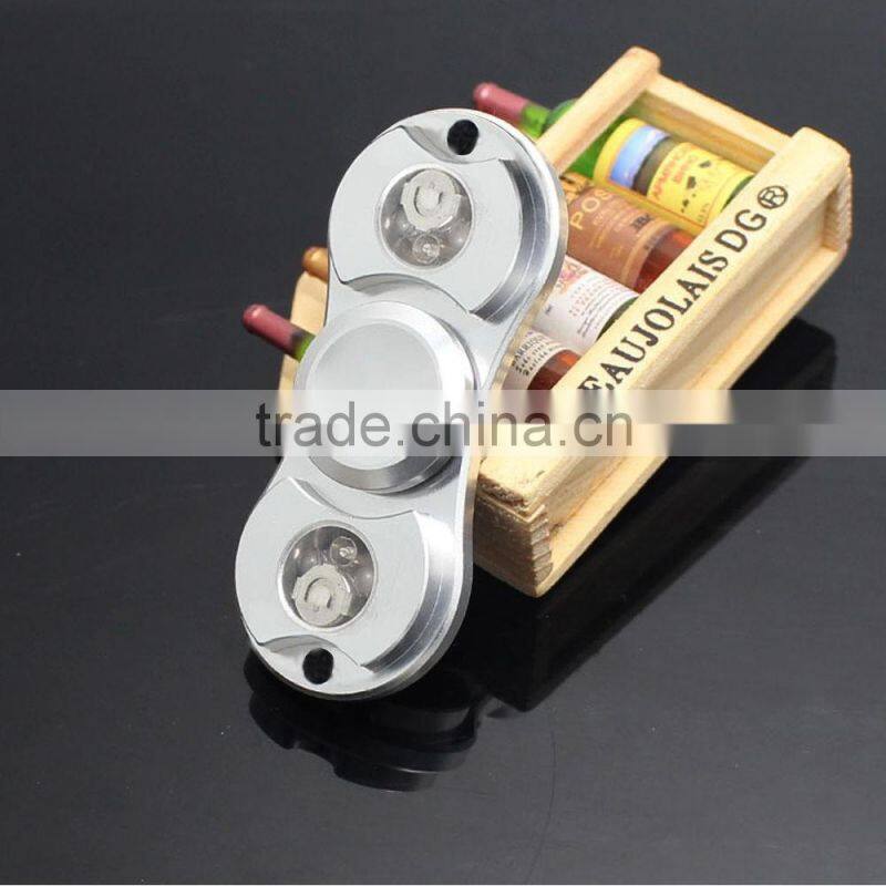 2017 new hot Anti Stress Hand Tri-Spinner LED Noctilucent Fidget Finger Toy EDC For Kid/Adult