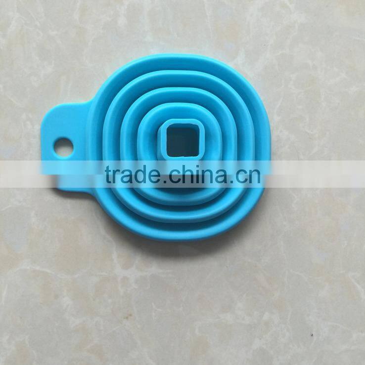 100% food grade collapsible silicone funnel Foldable Funnel
