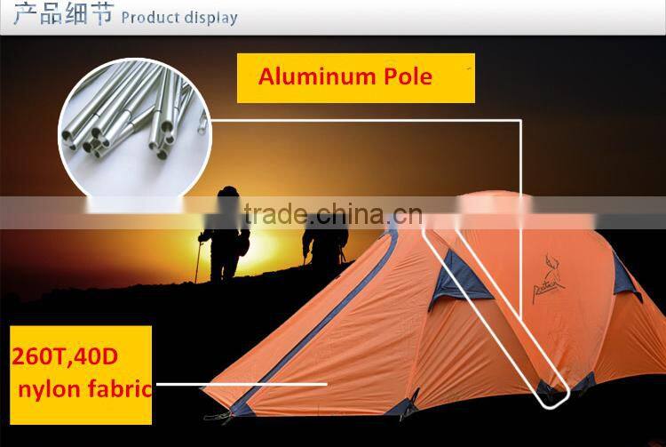 Silicon-Coated Top Quality Camping Tent for 3 Person