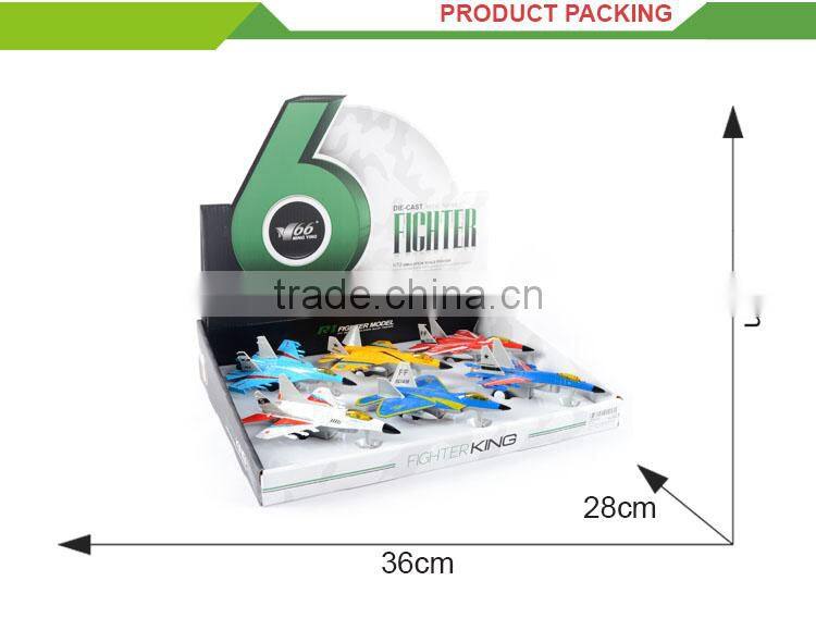 Hot selling kids alloy toy electric music diecast aircraft model