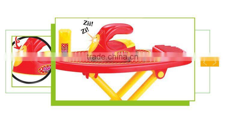 New design girl pretend toy battery operated electric ironing board