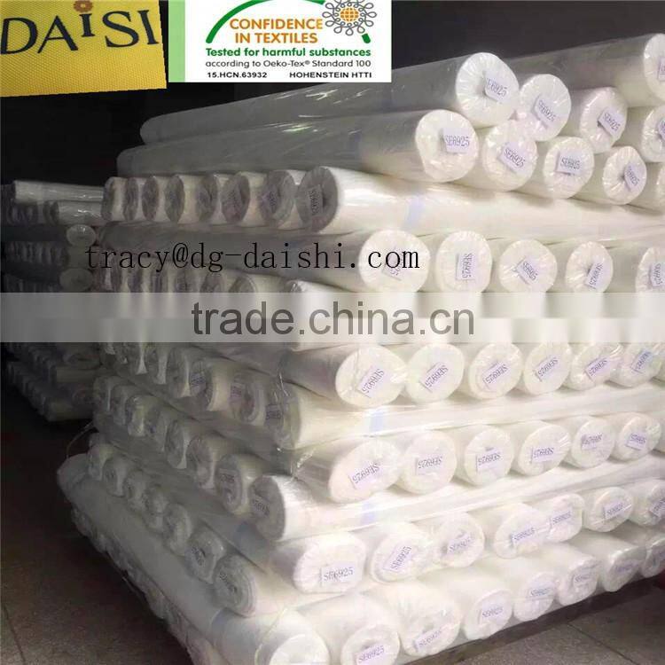 100% polyester fusible and non fusible interlining