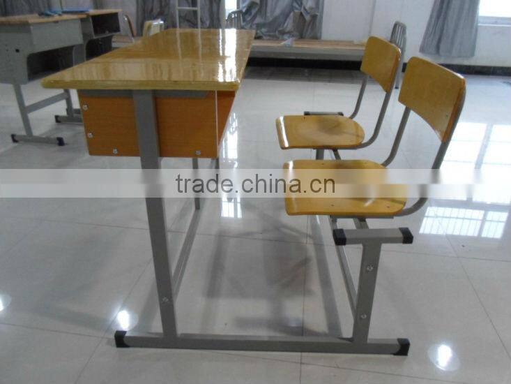 School desk and chair