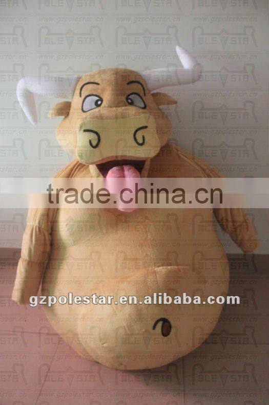 NO.2444 top quality jump cattle mascot costumes