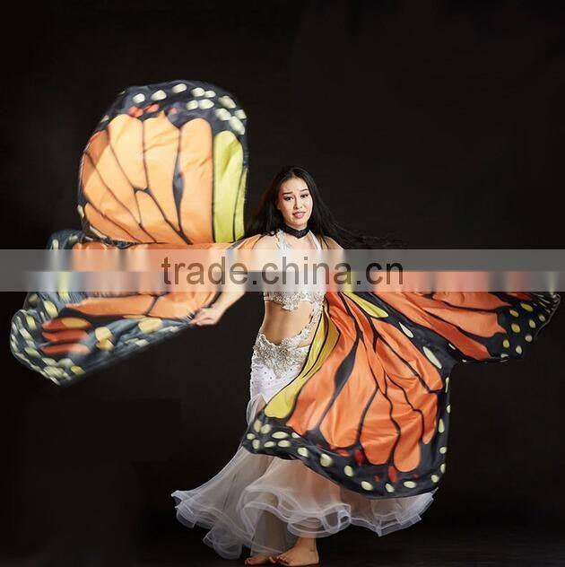 Belly dance butterfly wings isis wings for belly dance rainbow