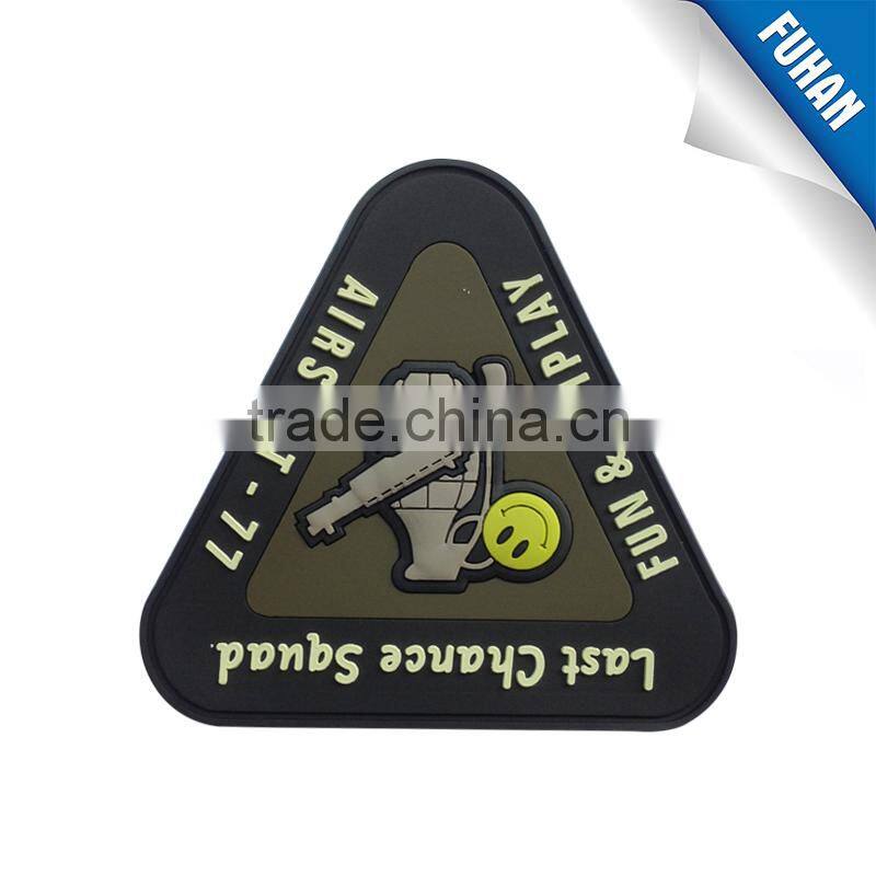 Customized clothing accessories 3D silicone rubber label