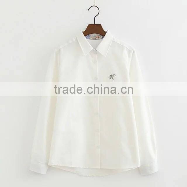 Wholesale Clothing Dress Shirt Formal Women Shirt Office Ladies Blouse Shirt