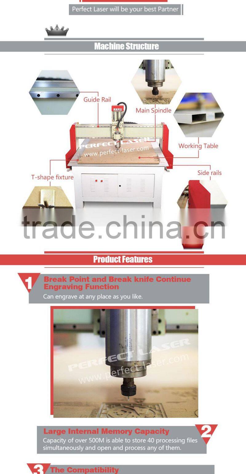 Ball screw Tansmission wood cnc router 1325