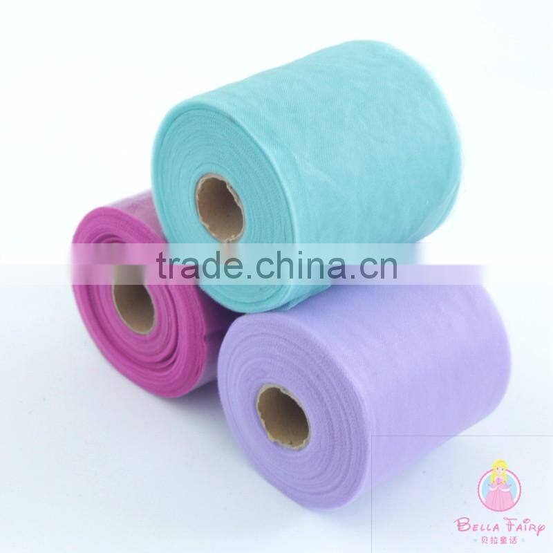 5'' 200 Yard 20 colors spool tutu wholesale tulle rolls