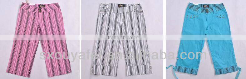 ladies casual clothes 2014 summer woman trousers cargo trousers