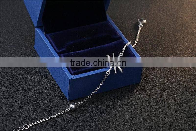 New design 925 Sterling Silver Sunflower Charms Bracelet for women