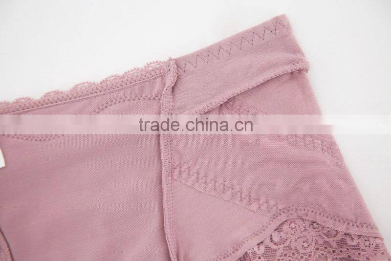 Factory Colorful 95% Cotton 5% Spandex with Lace Custom Sexy Fancy Woman Underwear