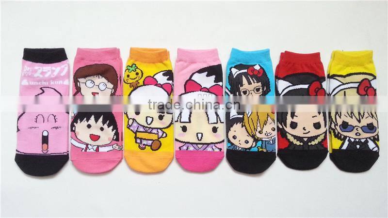 popular lovely cartoon ankle socks for adult