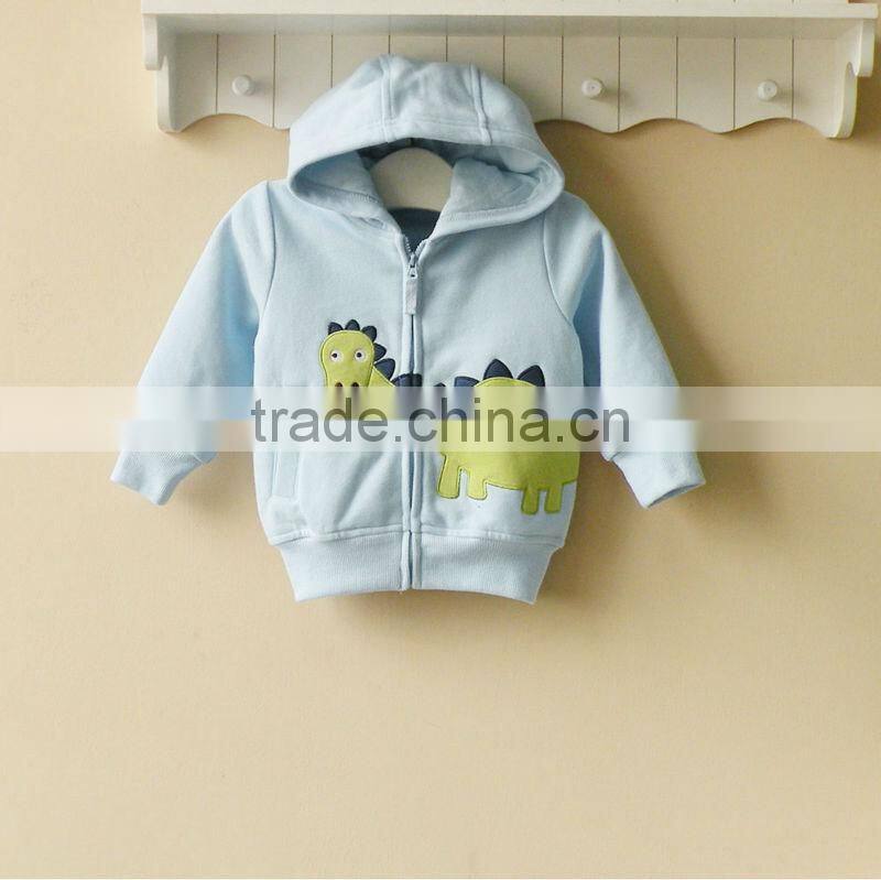 2013 baby clothing 100% cotton hooded jacket new arrival
