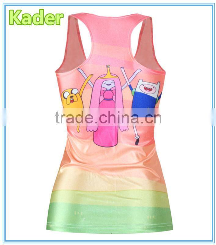 Custom gym stringlet tank top