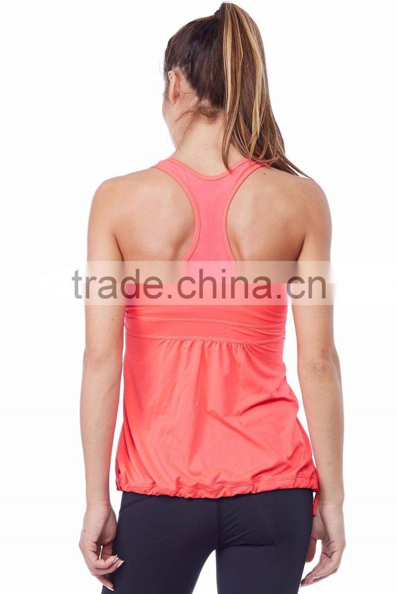 New design 92% nylon 8% spandex tank tops yogo tank top sport top