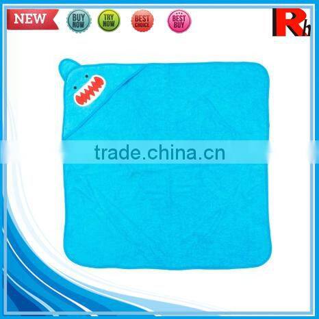 China wholesale supplier custom applique terry bamboo baby hooded towel poncho pattern
