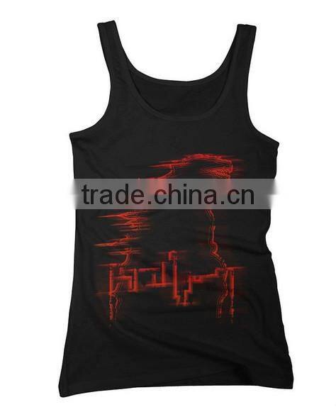 Alibaba china wholesale custom printing 100 cotton sublimation tank top women