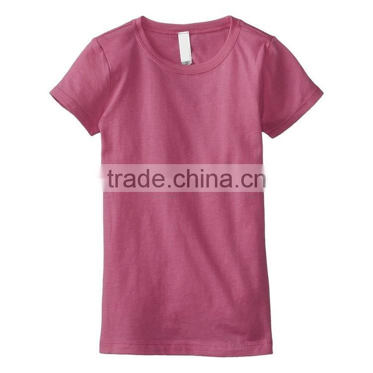 Wholesale price fashion scoop neck custom design blank cotton women t shirt