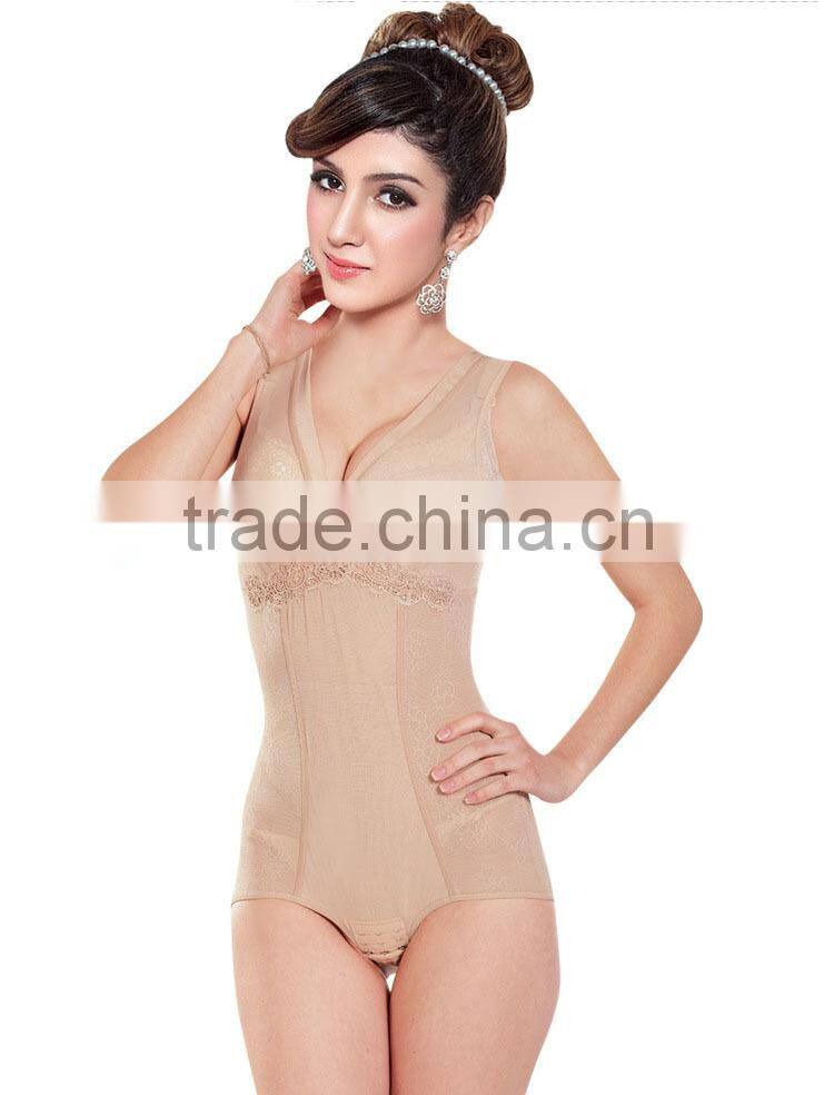 fashion lace collar seamless perfect women body shaper