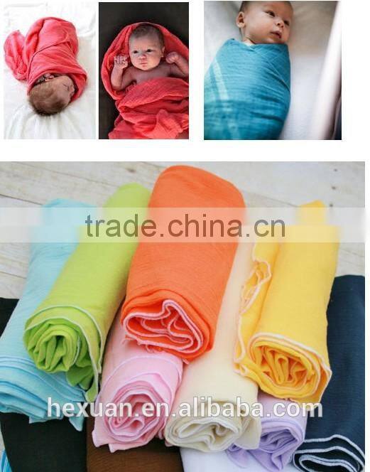 OEM factory or stocked designs 100% Cotton Baby Muslin Wrap swaddle Blanket Baby muslin swaddle