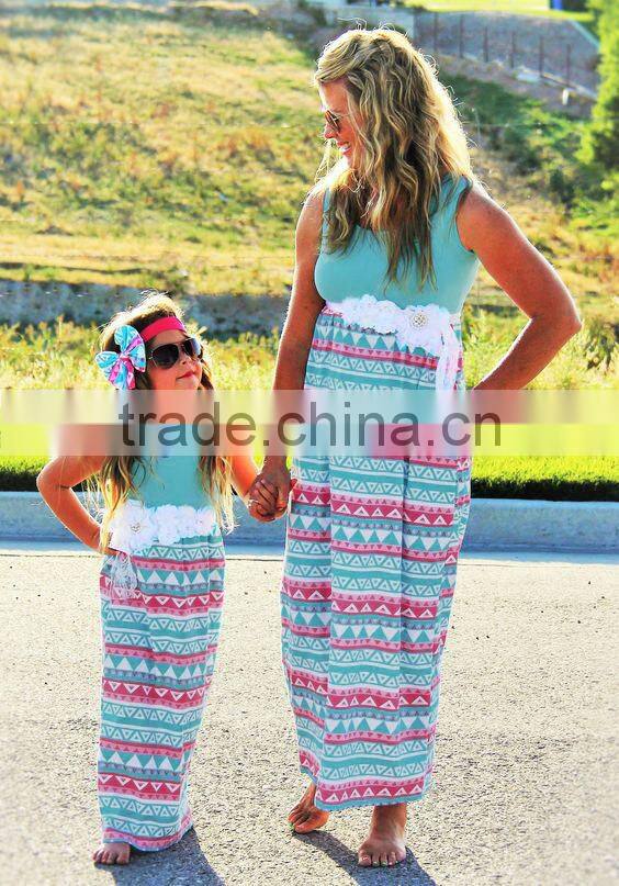 Trendy Mother And Daughter Clothes Girls Matching Family Lace Dresses Clothing