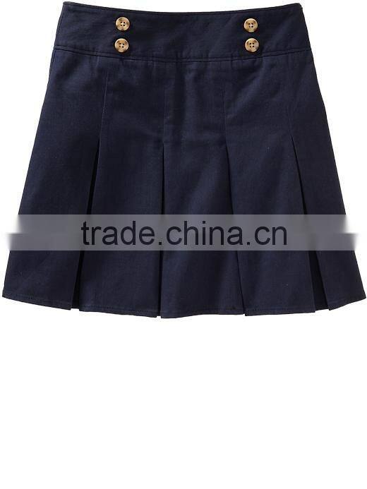 OEM design School uniform Skirt Girls Long Uniform Skorts
