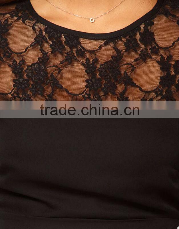 Tulip Dress With Lace Top