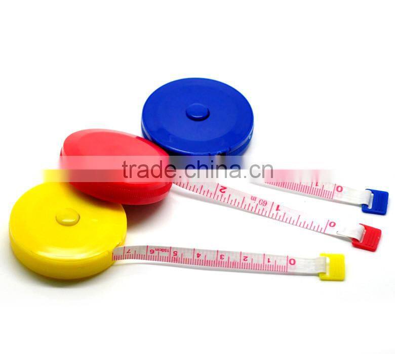 Wholesale 12PCs Mixed Color Plastic Tape Tools For Jewelry Measurement