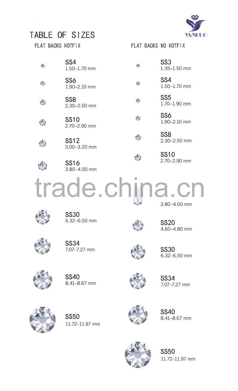 High quality crystal AB hotfix rhinestones glue on clothes in bulk