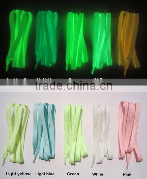 Luminous Shoelaces Glow In The Dark Shoelaces Fluorescent Shoelace For Sport Flat Shoe 100cm * 5 Different Colors